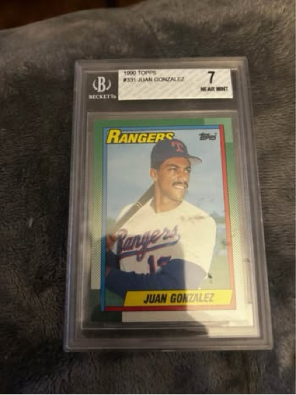 Topps Graded Juan Gonzalez Baseball Card